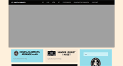 Desktop Screenshot of konstakademien.se